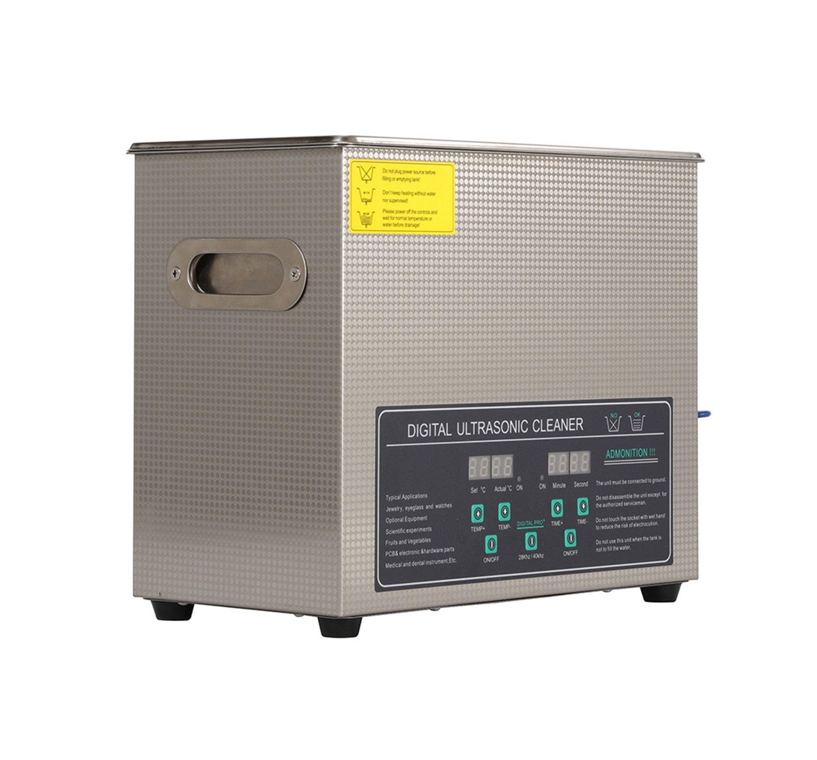 Dual Frequency 40&28KHZ 180W JPS-30AD Digital Heater&Timer Ultrasonic Cleaner 6L ,Strong Cleaning