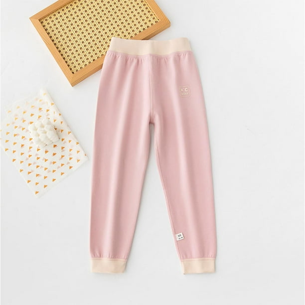 Cowsor Kids Solid Color Sweatpants Casual Elastic Waist Joggers Pants Comfort Loose Fit Athletic Pants Running Trousers