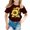 Red, variant on TIREOW Girls and Boys Short Sleeve T Shirts Solid Color Round Neck Daily Casual T Shirt Top Summer Trendy Sunflower Printed Tee Tops