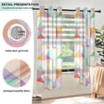 thumbnail image 3 of Yayeee Window Curtains Light Filtering 63"x52" Grommet Panel Pair Home Living Room Decor, Abstract Geometric, 3 of 7