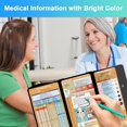 thumbnail image 5 of Nursing Clipboard Foldable Clipboard Medical: Nursing Edition Cheat Sheets 3 Layers Foldable Clipboard Nursing Pocket Size Profile Clip Nurse Clipboard Notepad for Students and Doctors(Black), 5 of 7