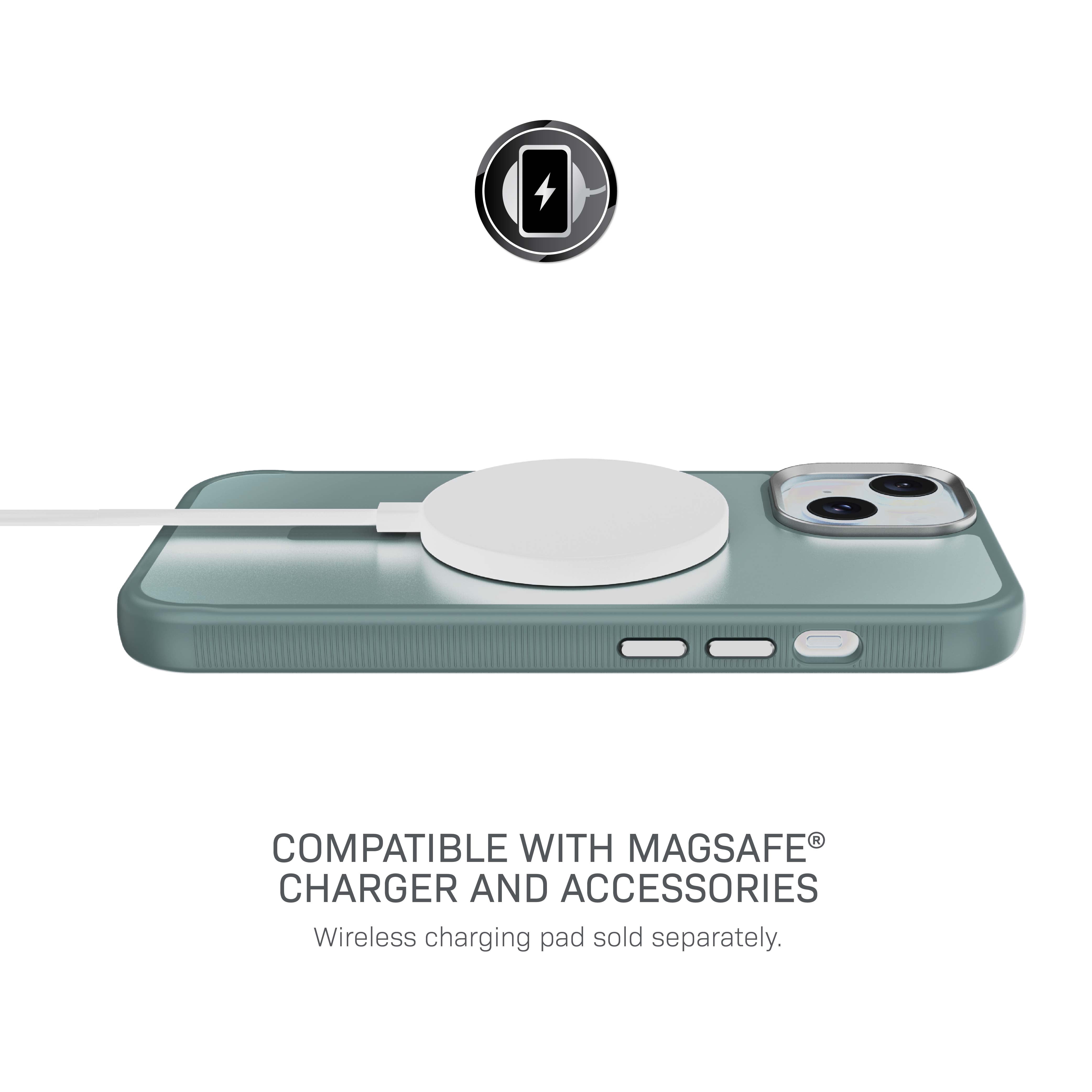 Body Glove Reflector Phone Case for iPhone 17e / 16e / 15 / 14 / 13, MagSafe Compatible - Metallic Gray