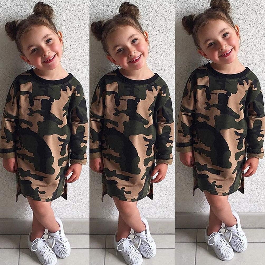 Camouflage Toddler Kids Girls Dress ...