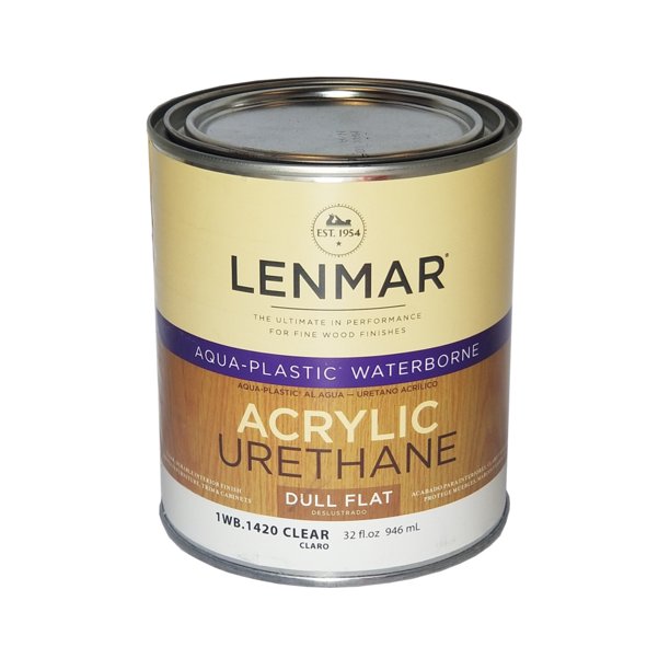 Quart Clear Flat AquaPlastic Waterborne Acrylic Urethane