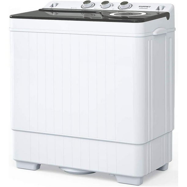 KUPPET Compact Twin Tub Portable Mini Washing Machine 26lbs Capacity