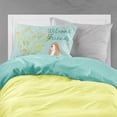 thumbnail image 2 of Carolines Treasures BB7620PILLOWCASE Welcome Friends Gold Springer Spaniel Fabric Standard Pillowcase, 2 of 2