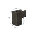 thumbnail image 6 of Kouboo Wicker Step Basket, Hand Woven Multi Storey House Staircase Basket Bin, Shoe Organising, Laundry Gathering, Rustic Brown, 6 of 6