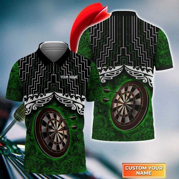 Polo con estampado 3D de dardos para hombre, camisa de manga corta con nombre personalizado, informal, de calle, de verano, WK20XXL Gao Jinjia LED