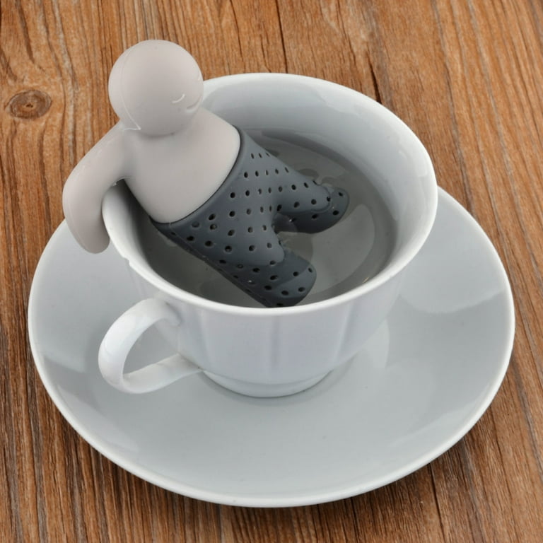 Creative Tea Strainer Food Grade Silica Gel Tea Filter Mr.Tea Villain  Shaped Silicone Tea Maker Tea Bag Tea Set Brew Tea Te Mate