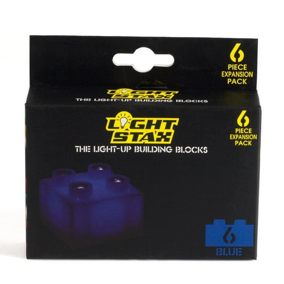 Light Stax LED Light-Up Building Blocks 6-Piece Expansion Pack: Blue