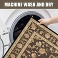 thumbnail image 2 of Washable Vintage Kitchen Mat 31"x20" Non Slip Soft Plush Low Profile Kitchen Rug, Distressed Medallion Oriental Style Sink Mat for Laundry Room Bedroom Office, 2 of 6