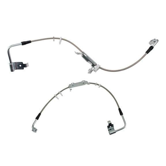 TRQ Performance Front Brake Hose Set BLA63328 Fits Select 2011-2017 Jeep Wrangler , 2018-2018 Jeep Wrangler JK