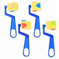 thumbnail image 1 of Children's DIY Graffiti Sponge Painting Brush Small 7 Calligraphy Flower Set of 4, 1 of 5