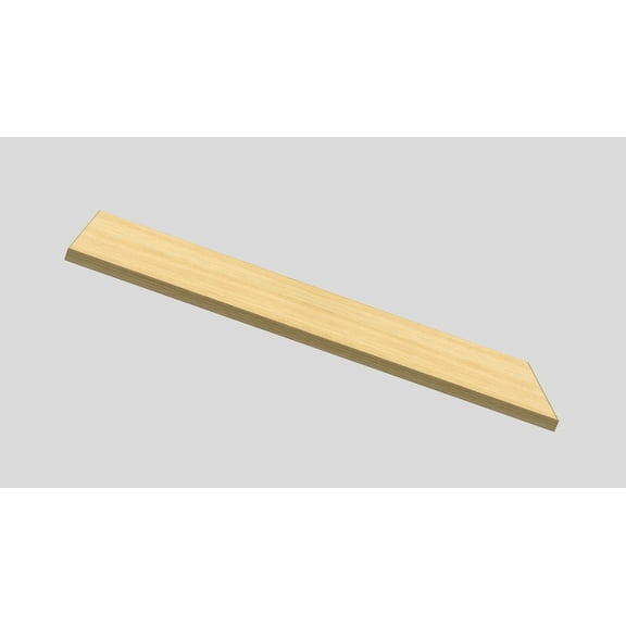 Shelf Board Lite Oak 36 in. L x 10 in. D x 0.6 in. H
