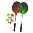 thumbnail image 3 of Raquetas de bádminton luminosas, juego de raqueta de bádminton profesional ligera, 2 uds. naranja y verde, 3 of 8