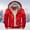 Red, variant on SBYOJLPB Outwear Mens Hoodie Winter Warm Villus Zipper Sweater Jacket Outwear Coat