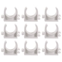 OFFIGAM Pipe Holder Bracket with Durable Clamp for Wall Fixing in PVC 100pcs
