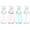 Clear, Green, Pink, variant on WuPing 4 Pcs Fine Mist Spray Bottle 2oz Empty Bottles Refillable Plastic Travel Containers for Lotion, Liquid Soap, Shower