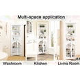 thumbnail image 6 of Corner Storage Cabinet with 90° Right Angle / Fit Well with Wall in Any Room, 6 of 6
