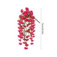 thumbnail image 3 of Leodye 1PCS Artificial Hanging Flowers, Realistic Faux Floral Wall Decor with Rattan for Indoor Home Scene Arrangement -29.52IN, 3 of 6