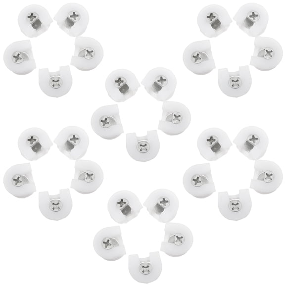SEWCHICS Self Tapping Screws Shelf Support Plastic Shelf Support Pegs White 30Pcs