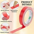 thumbnail image 3 of 3/4 Inch x 65.6ft Bookbinding Repair Tape Red Fabric Tape Adhesive Duct Tape Safe Cloth Library Book Seam Sealing Craft Tape for Bookbinders Hinging S, 3 of 5