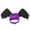 Purple, variant on Black Bat Wing for Cats and Dogs - Halloween Party Clothing for Pets with Decorative and Fun Design - Black