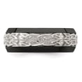 thumbnail image 4 of Edward Mirell Black Ti w/Sterling Silver Casted 9mm Band, 4 of 6