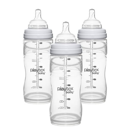 Playtex Baby Nurser with Drop-Ins Liners Baby Bottle, 8 Oz, 3 (Best Way To Sanitize Baby Bottles)