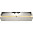 thumbnail image 3 of Titanium Polished Yellow Ip-Plated 6mm Grooved Band (Size 10) Made In China tb195-10, 3 of 5