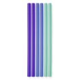 thumbnail image 1 of GoSili Straws, Standard Ombre Purple/Blue/Sea, 1 of 7