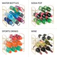 thumbnail image 4 of mDesign Decorative Wire Standing Wine Bottle Rack - Holds 9 Bottles - Soft Brass, 4 of 6