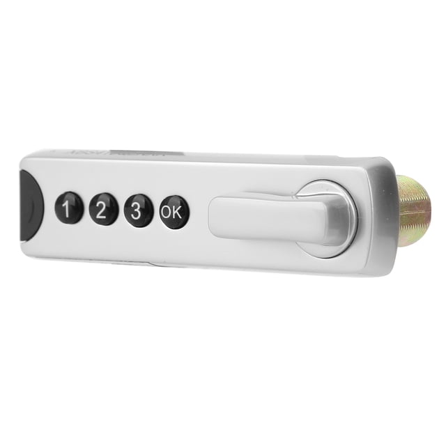 Cerradura Sin Llave Para Cajón, Amplia De Aplicaciones Cerradura De Gabinete De Material De aleación De Zinc Con Batería Incorporada De 100 MAh Para Archivadores
