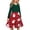 Christmas Red Green, variant on Girls Long Sleeve Stretchy Dress A line Twirly Skater School Party Dress