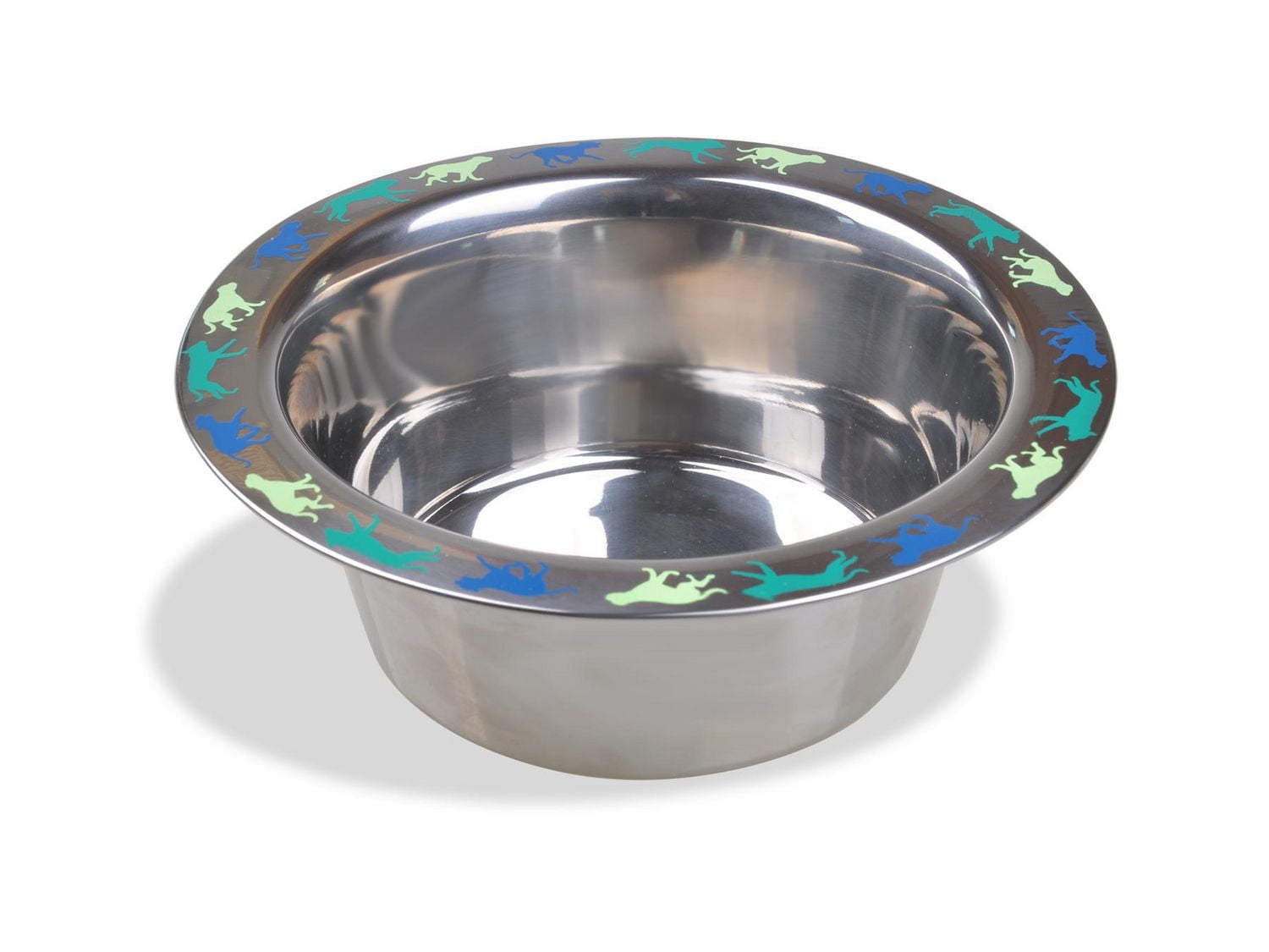 Van Ness Lightweight Decorated Stainless Steel Dog Dish