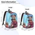 thumbnail image 4 of Daiia Elephant Sits Vintage Canvas Backpack for Men and Women ,Hiking Backpack,Travel Laptop Bag for School,Large Capacity Backpack, 4 of 8