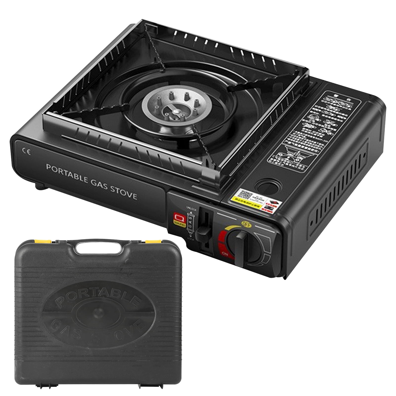 Portable Propane Gas Stove with Carrying Case,deal for Camping Stove, Single Burner for Outdoor