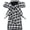 L-black White, variant on 1'' Wide Gingham Ribbon Shoe Laces for women sneakers, Flat Checkered Plaid Fun Satin Shoelaces Replacement Strings