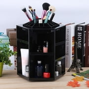360 Degree Rotating Cosmetic Organizer Fashion Makeup Box Brush Holder Jewelry Case Storage Box Cosmetic Display