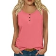 thumbnail image 2 of Topvent Women Summer Sleeveless Casual Solid Color O-Neck T-Shirt Tops Blouse, 2 of 5
