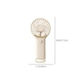 thumbnail image 3 of Fwttom Plastic Fans, Outdoor Student Dormitory Portable Hiking Hanging Buckle Mini Small Fan, 3 of 7