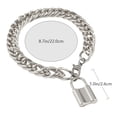 thumbnail image 2 of Foot Chain Silver Aluminium Alloy 1Pack 8.7x1In, 2 of 8