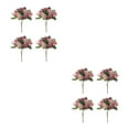 thumbnail image 4 of Guardoinrt 4pcs Good Hand Feeling Artificial Flowers With Good Texture For Sensory Delight For DIY Silk Home Decoration Party Decor Deep Pink 2Set, 4 of 6