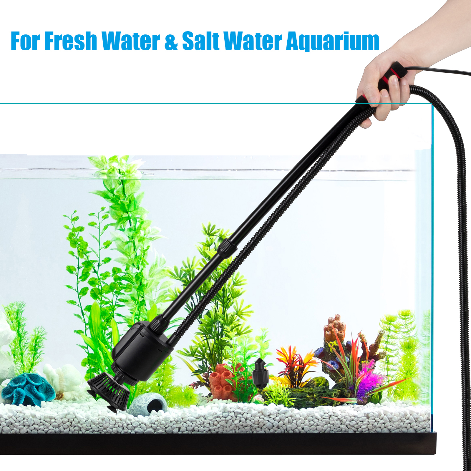Aquarium Electric Gravel Vacuum Rock Cleaner Hygger lupon.gov.ph
