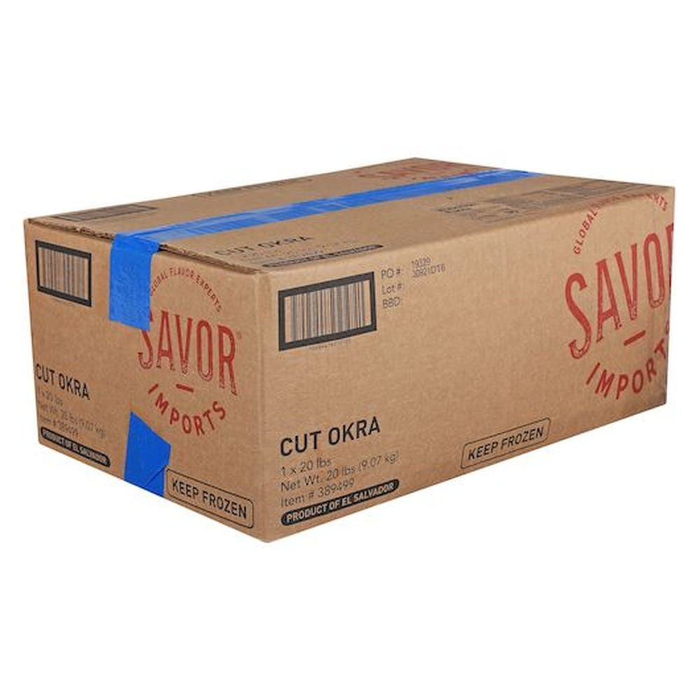 Savor Brands Cut Okra, 20 Pound