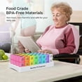 thumbnail image 4 of Monthly Pill Organizer - 32 Compartment Pill Organizer for Daily Dispensing of Pills Twice A Day, Morning and Evening, 4 of 5