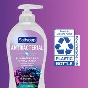 Softsoap Antibacterial Hand Soap, Eliminates 99% of Bacteria, White Tea & Berry Scent, 11.25 fl oz