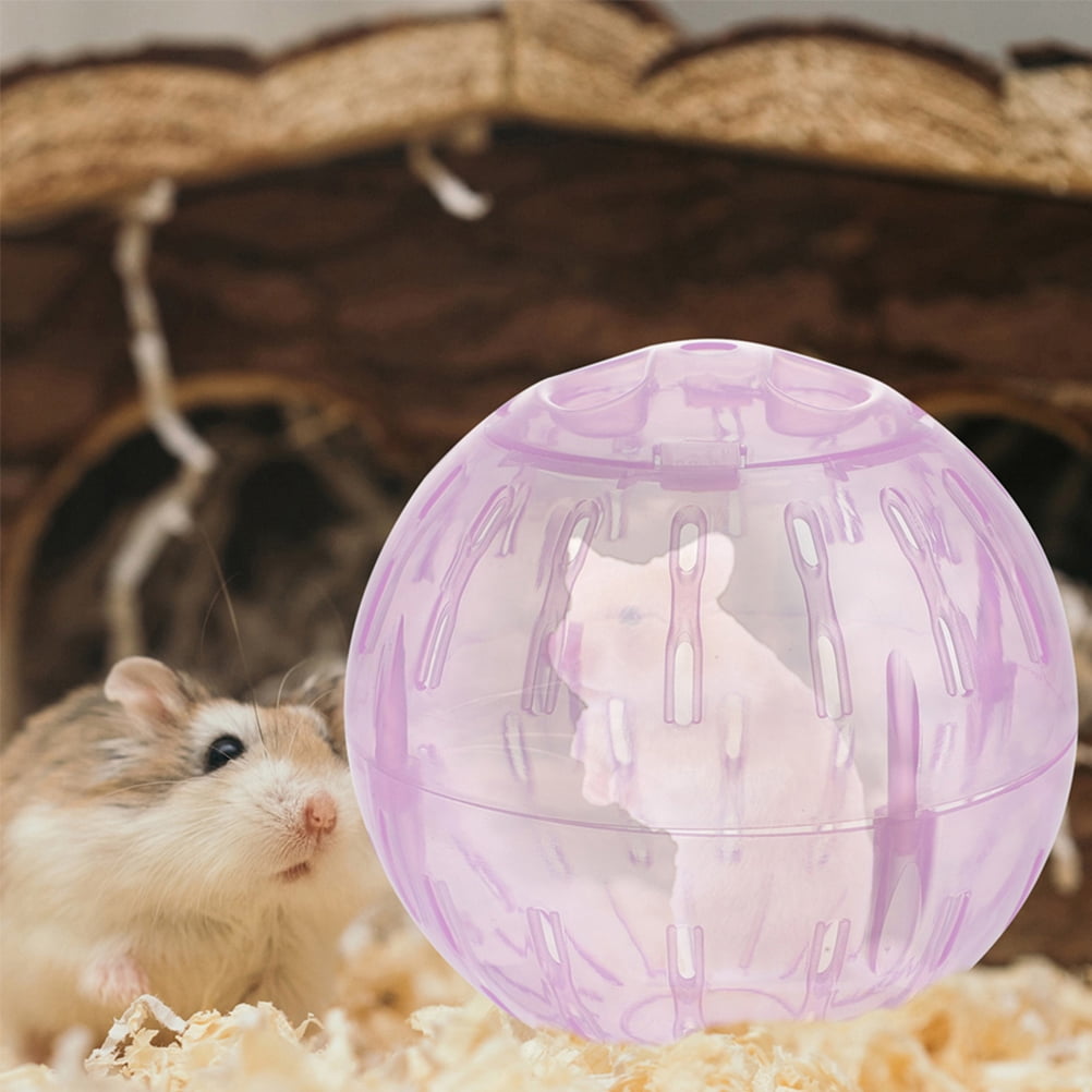 ELAYARD Hamster Running Ball Pink Plastic Sphere for Small Pets 1Pack
