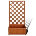 thumbnail image 5 of vidaXL 27.6 in x 11.8 in x 53.1 in Brown Wood Planter Boxes with Weather-Resistant 1 Count, 5 of 5