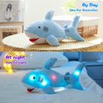 thumbnail image 2 of BSTAOFY 20 '' LED Tiburón Suave Peluche de Juguete Luz Nocturna Animal de Peluche Vida Oceánica Luminoso Brilla en la Oscuridad Compañero para la Hora de Acostarse Regalos para Niños Amigos Cumpleaños, 2 of 5